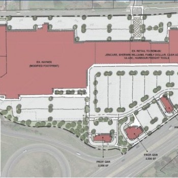 Plan of mall Haynes Plaza