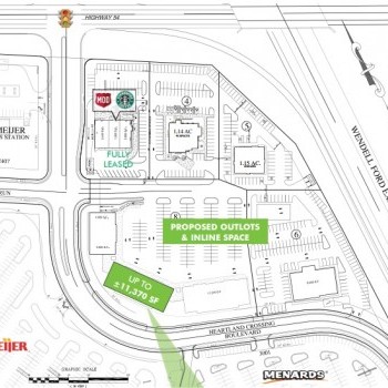 Plan of mall Heartland Crossings