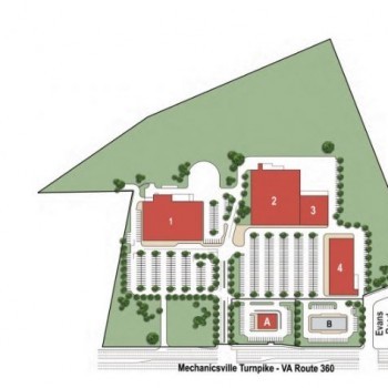 Plan of mall Henrico Plaza
