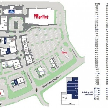 Plan of mall Heritage Square Shopping Center