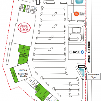 Plan of mall Hickory Palos Square