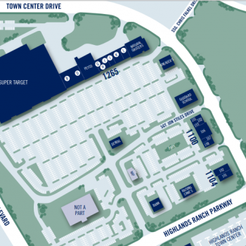 Plan of mall Highlands Ranch Town Center North