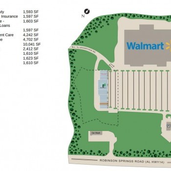 Plan of mall Hillcrest Center