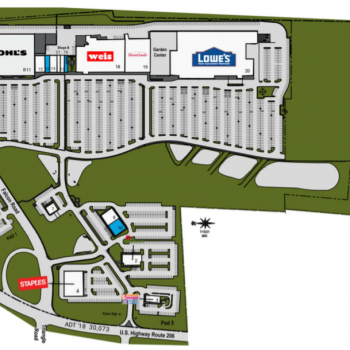 Plan of mall Hillsborough Promenade