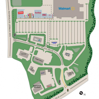 Plan of mall Hillside Plaza