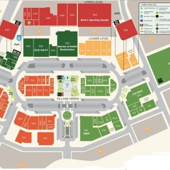 Plan of mall Hillside Village
