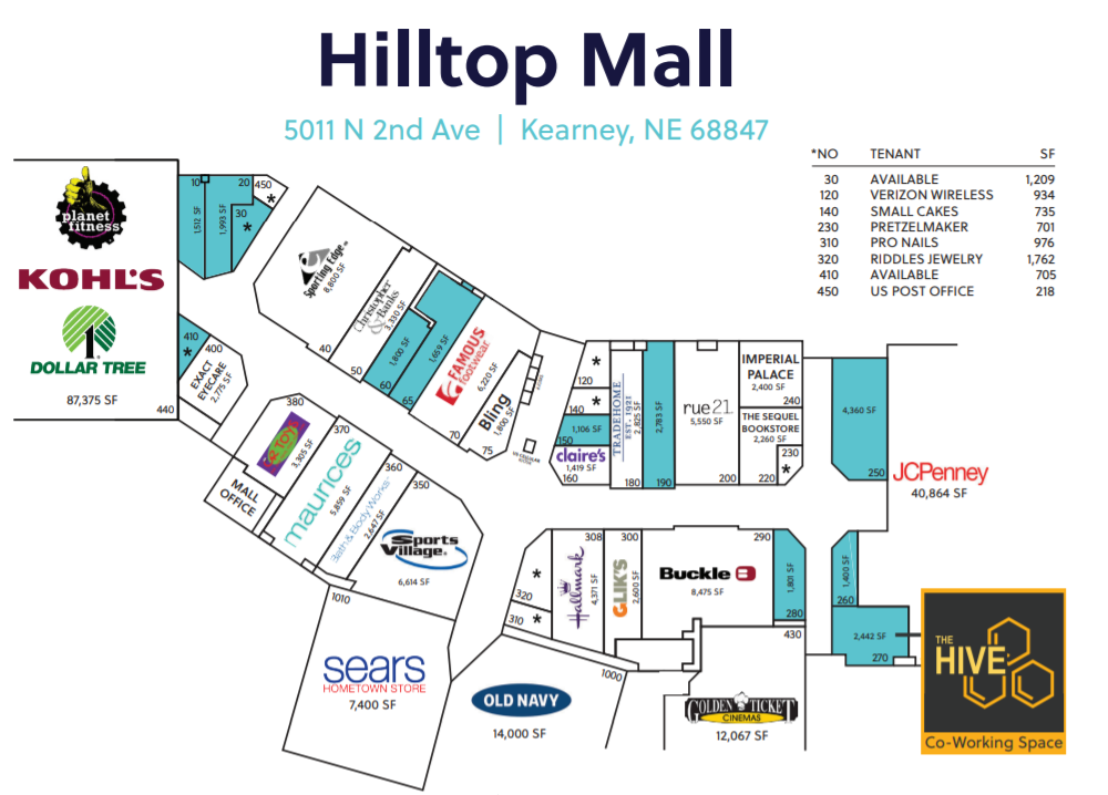 hilltop mall 2612 plan