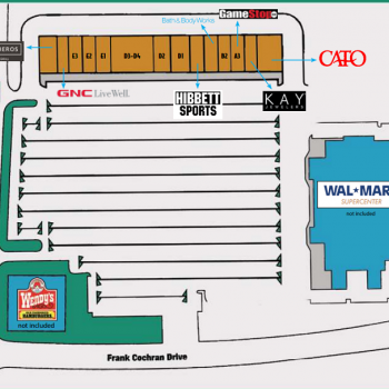 Plan of mall Hinesville Central