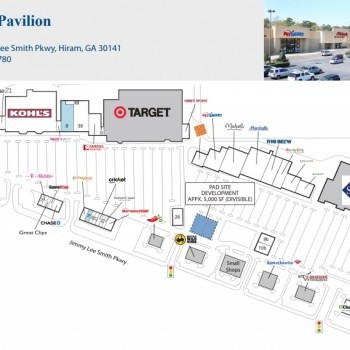 Plan of mall Hiram Pavilion
