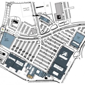 Plan of mall Hitchcock Plaza