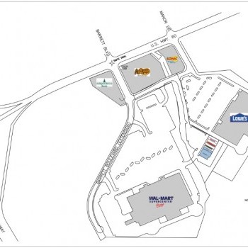 Plan of mall Hoffman Plaza