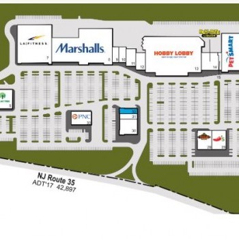 Plan of mall Holmdel Towne Center