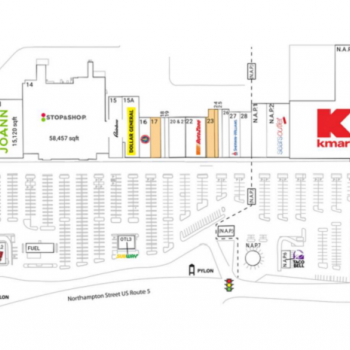Plan of mall Holyoke Shopping Center