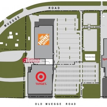 Plan of mall Home Depot Plaza - St Charles