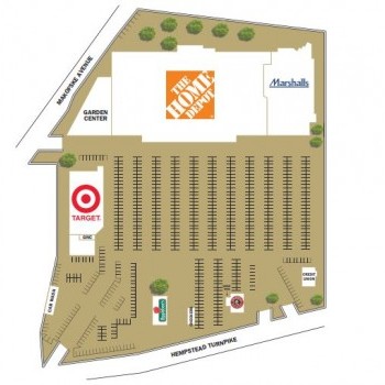 Plan of mall Home Depot Shopping Center - Elmont