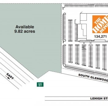 Plan of mall Home Depot Shopping Center