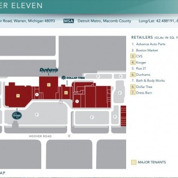 Plan of mall Hoover Eleven