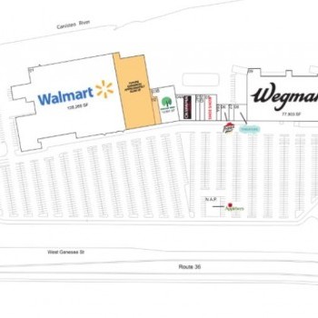 Plan of mall Hornell Plaza