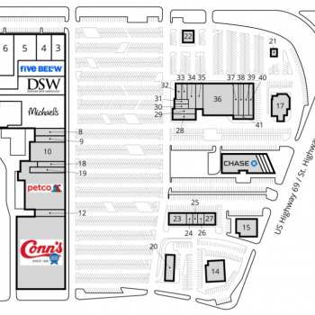 Plan of mall Humblewood Shopping Center