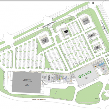 Plan of mall Hunter's Creek Promenade