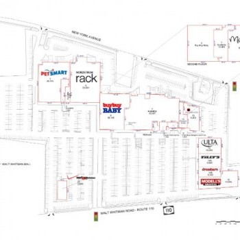Plan of mall Huntington Shopping Center