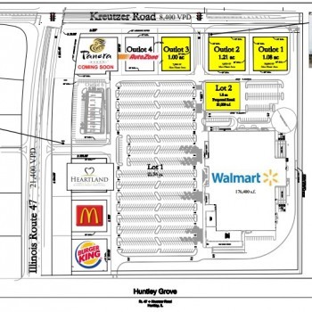 Plan of mall Huntley Grove