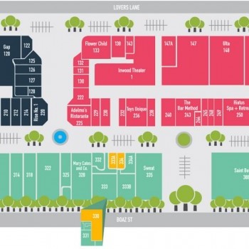 Plan of mall Inwood Village