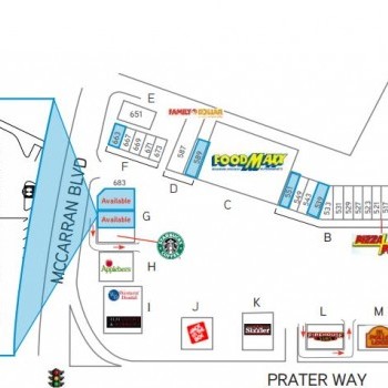 Plan of mall Iron Horse Shopping Center
