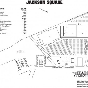 Plan of mall Jackson Square