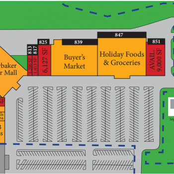 Plan of mall Jasper Manor Shopping Center