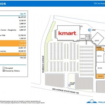 Plan of mall Jasper Manor Shopping Center