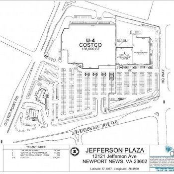 Plan of mall Jefferson Plaza