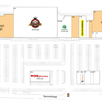Plan of mall Jeffersontown Commons