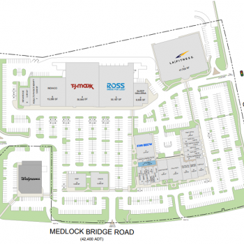 Plan of mall John's Creek Village