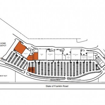 Plan of mall Johnson City Crossing