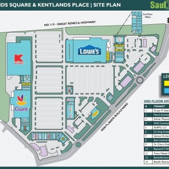 Plan of mall Kentlands Square - Kentlands Place