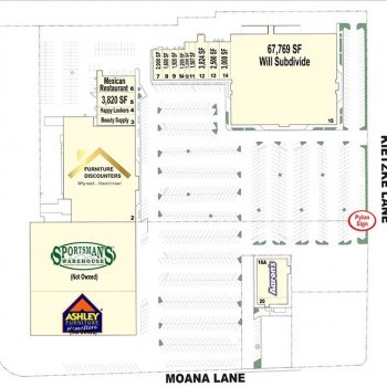 Plan of mall Kietzke Center