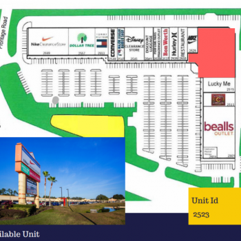 Plan of mall Kissimmee Value Outlet Shops