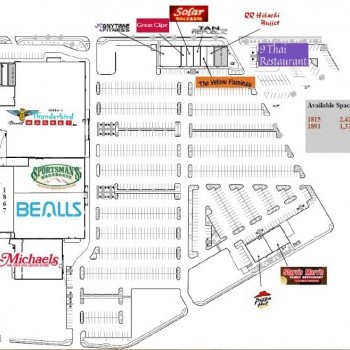 Plan of mall Klamath Falls Town Center