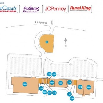 Plan of mall Knox Village Square