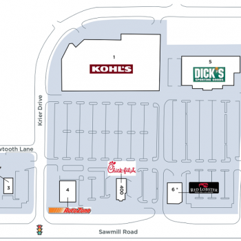 Plan of mall Kohl's Plaza