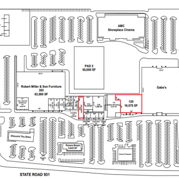 Plan of mall Kokomo Town Center