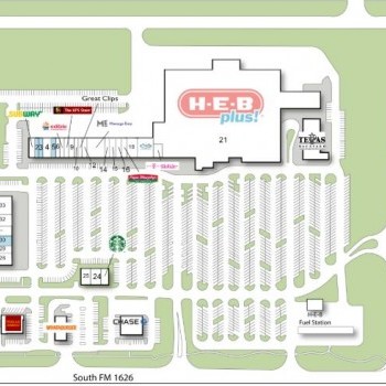 Plan of mall Kyle Marketplace