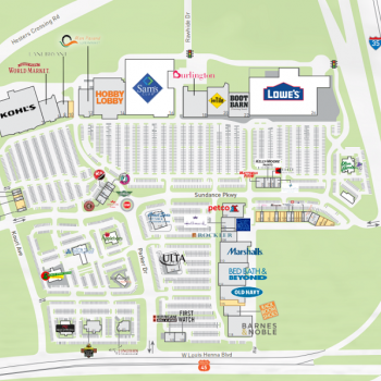 Plan of mall La Frontera Village