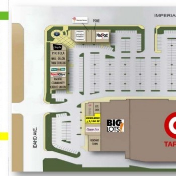 Plan of mall La Habra Imperial Promenade