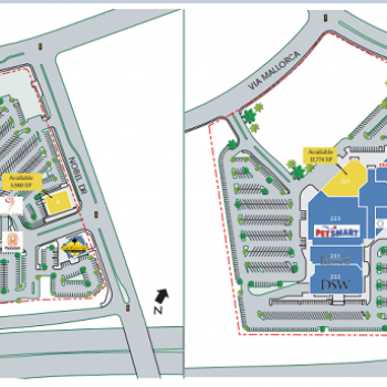 Plan of mall La Jolla Village Square