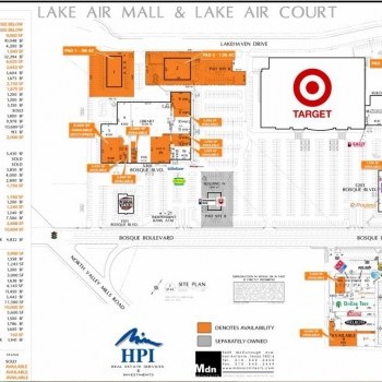 Plan of mall Lake Air Mall