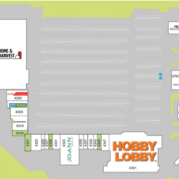Plan of mall Lake Park Plaza - Indiana