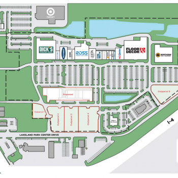 Plan of mall Lakeland Park Center