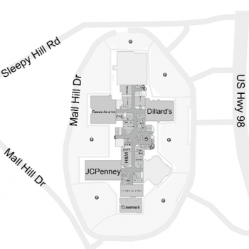 Plan of mall Lakeland Square Mall